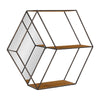 Lintz Hexagon Shelves with Mirror