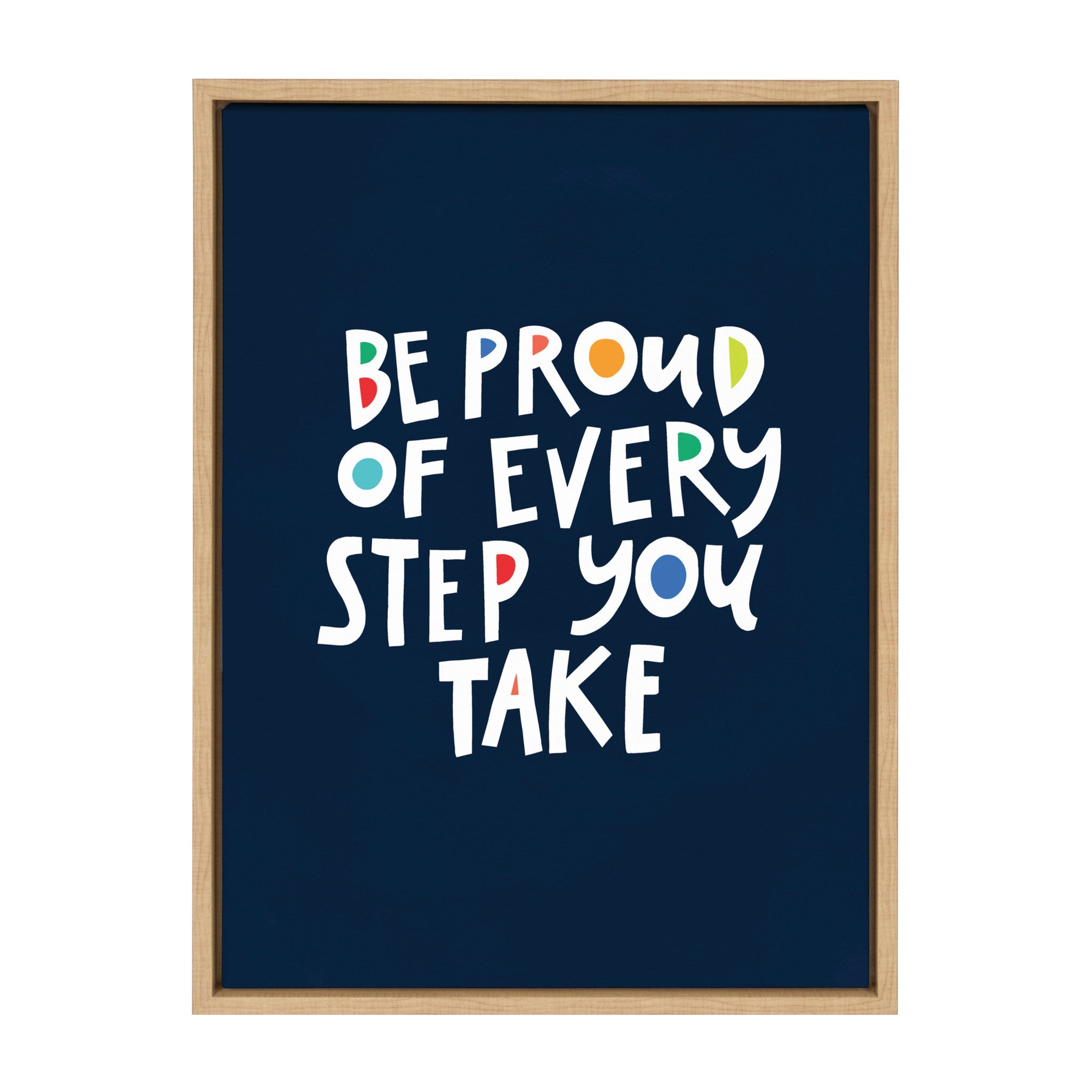 Sylvie Be Proud Framed Canvas by Jenn Van Wyk of Jenn Pens it All