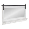 Cates Framed Wall Mirror with Shelf and Hooks