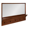 Hinter Framed Wall Mirror with Pegs