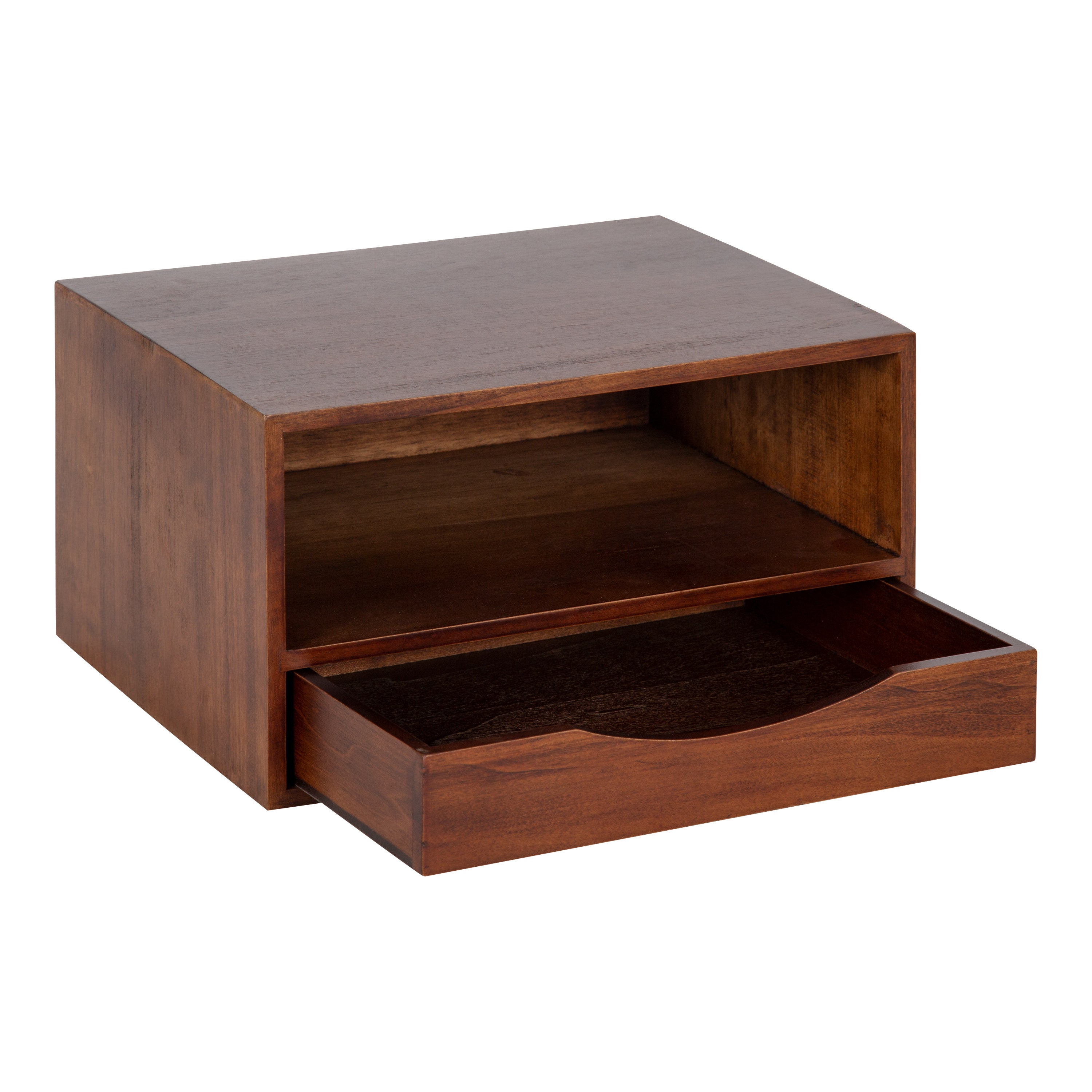 Hutton Floating Wall Shelf with Drawer