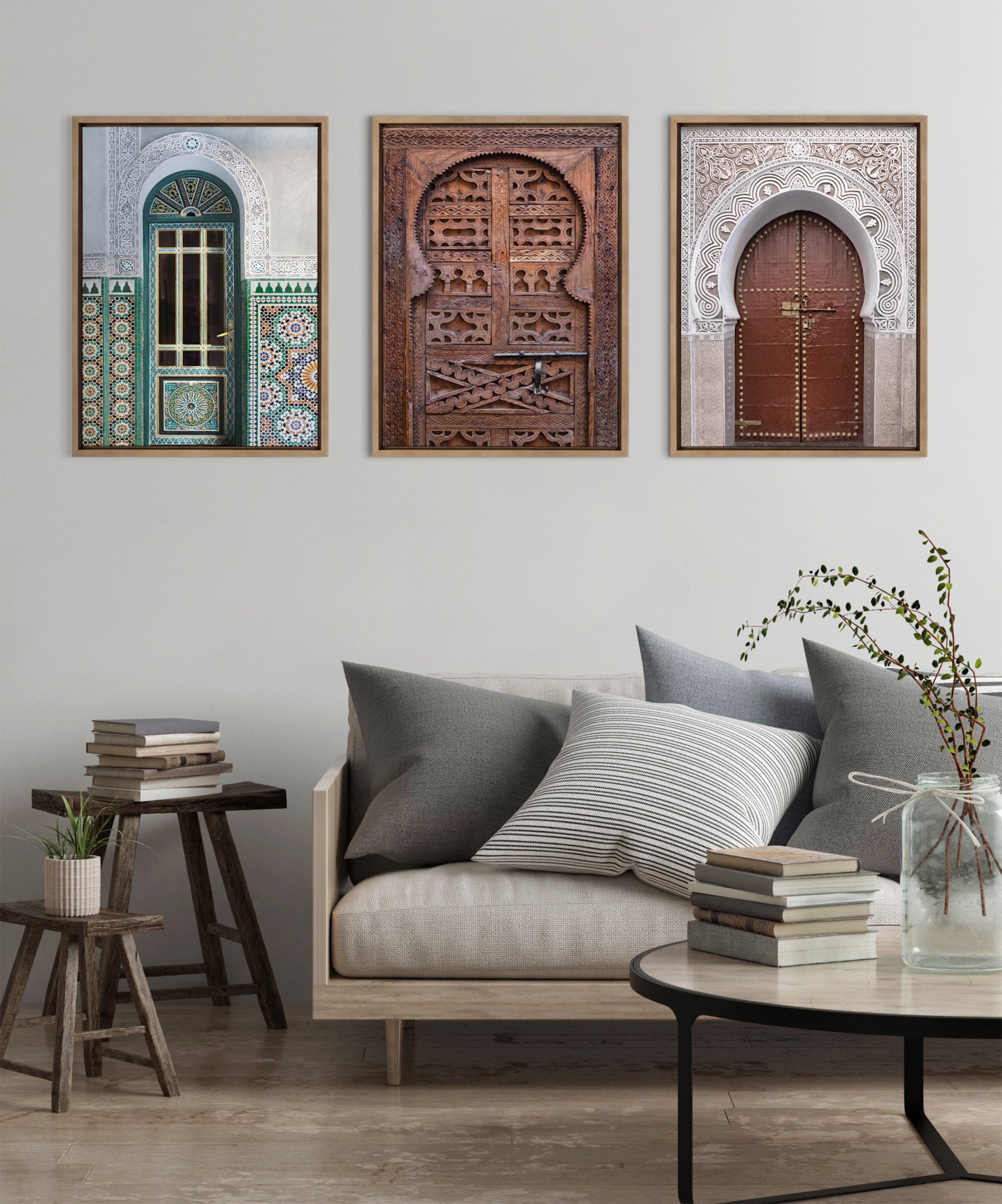 Sylvie Morocco Essaouira Door Framed Canvas by Golie