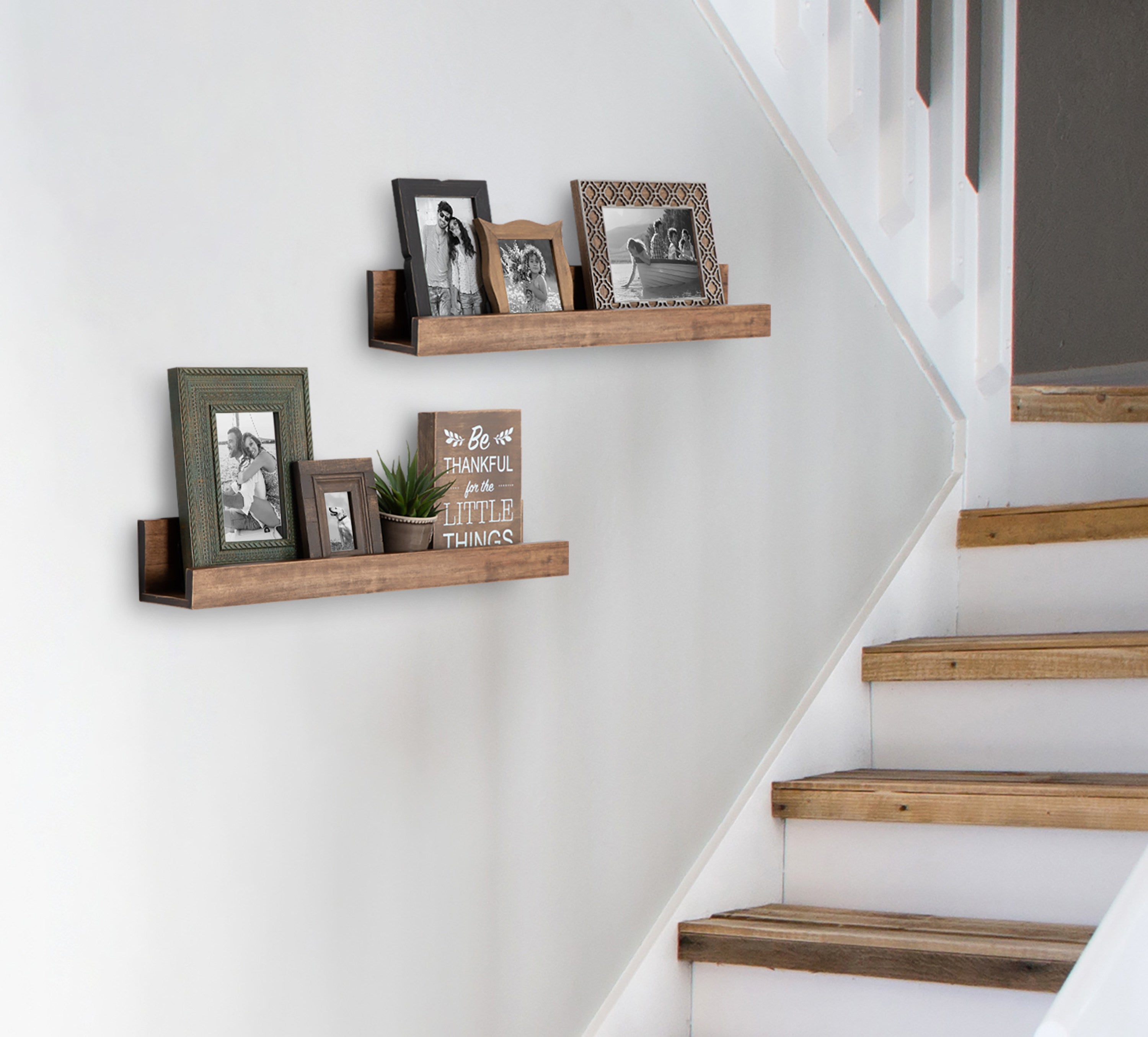 Levie Wood Picture Ledge Wall Shelf