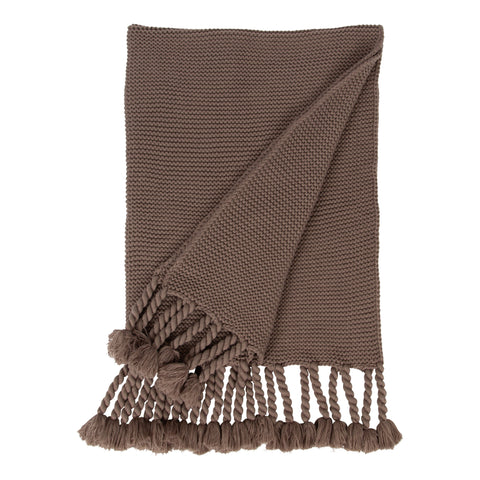 Foley Throw Blanket with Rope Tassels