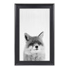 Scoop Fox Animal Framed Wall Art by Simon Te Tai, Black 18x28