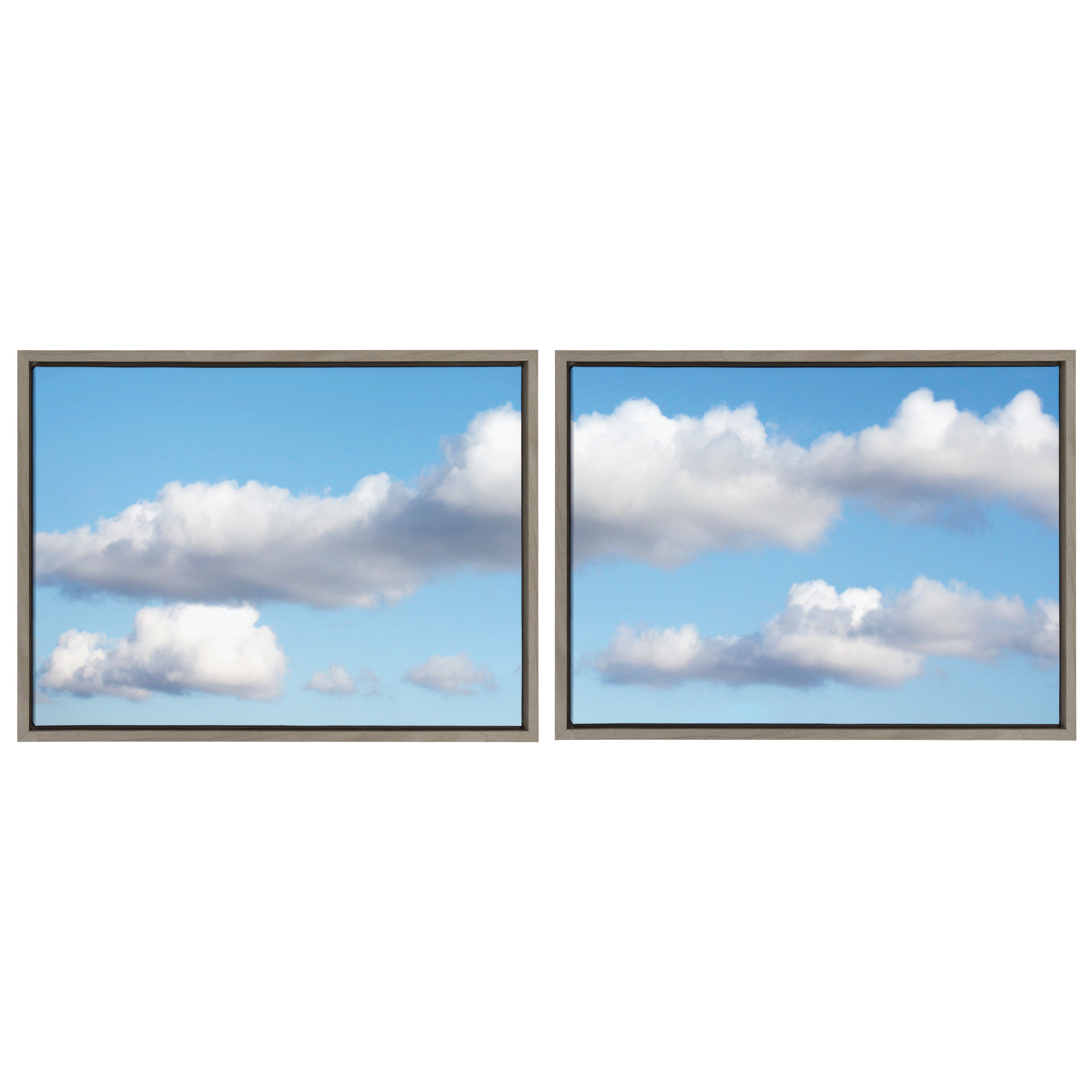 Sylvie Uplifting Clouds Framed Canvas by Stephanie Klatt