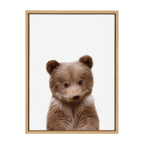Sylvie Baby Bear Framed Canvas by Amy Peterson