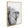 Sylvie Lion Self Actualizing Framed Canvas by Amy Peterson Art Studio