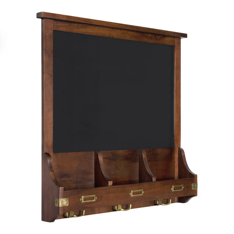 Stallard Wood Wall Chalkboard with Hooks