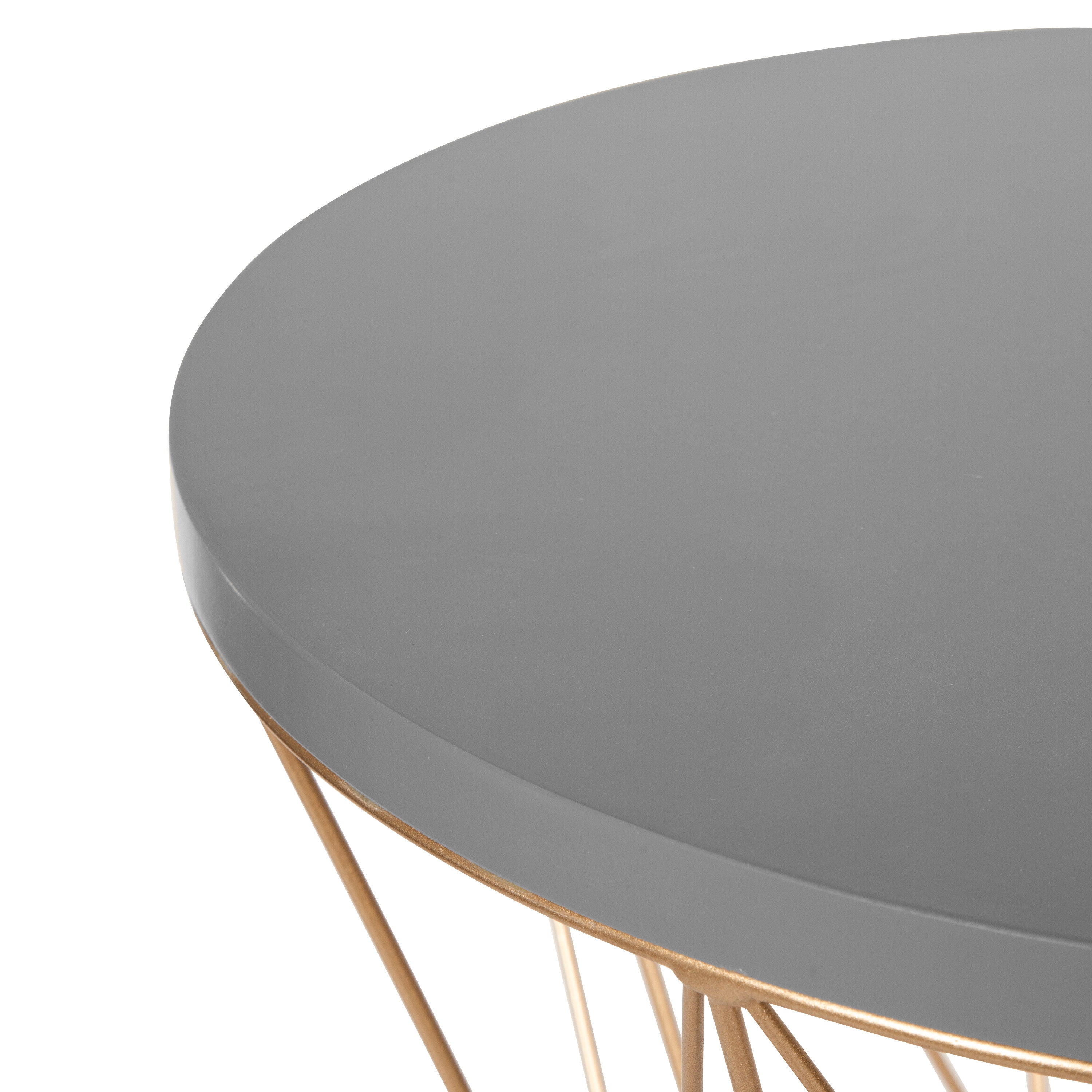Kate and laurel mendel round metal on sale end table