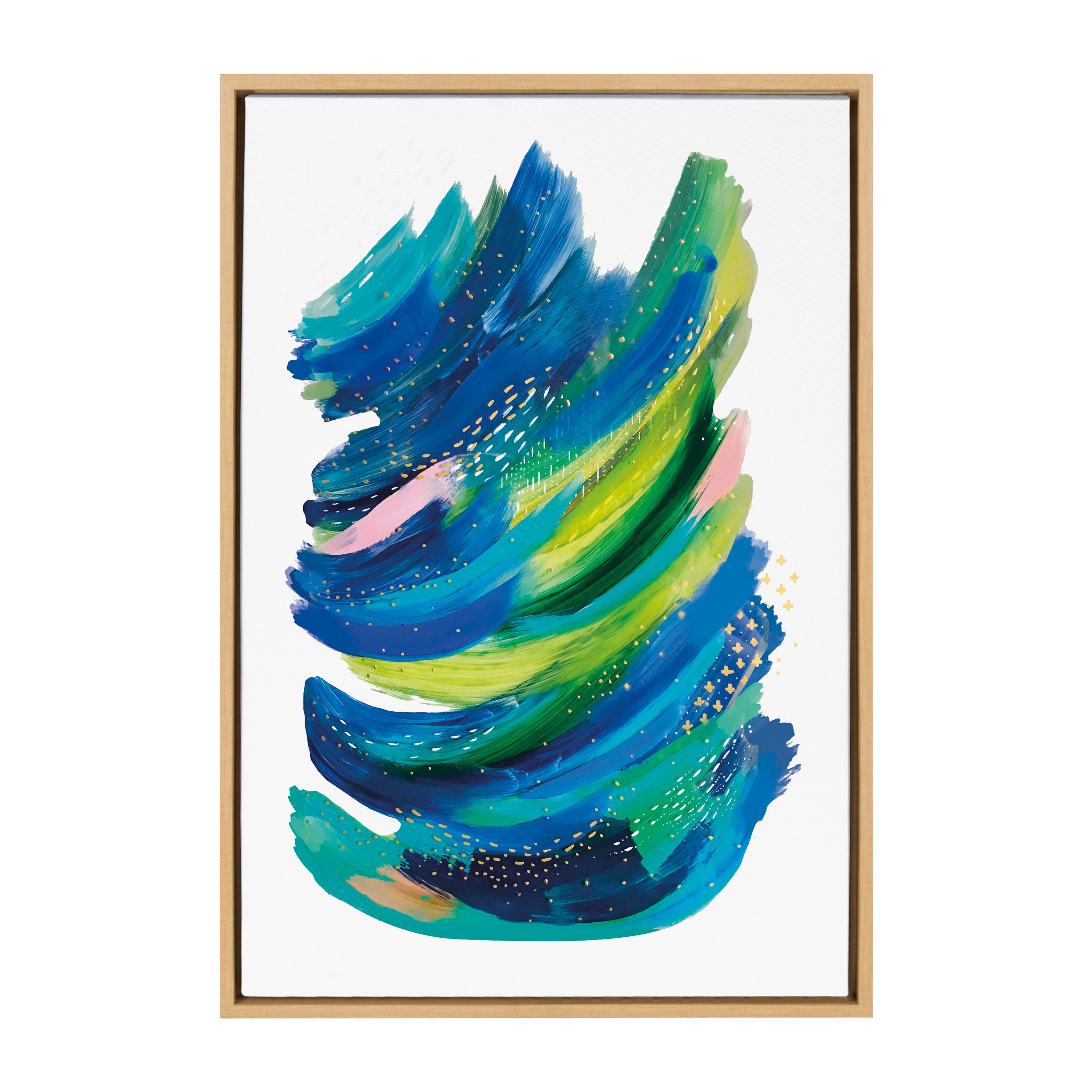 Sylvie Bright Abstract 2 Framed Canvas by Jessi Raulet of Ettavee