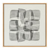 Sylvie Neutral Mod Abstraction Black and White Framed Canvas by Amy Lighthall