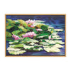 Sylvie Water Lillies Framed Canvas by Laurie Snow Hein