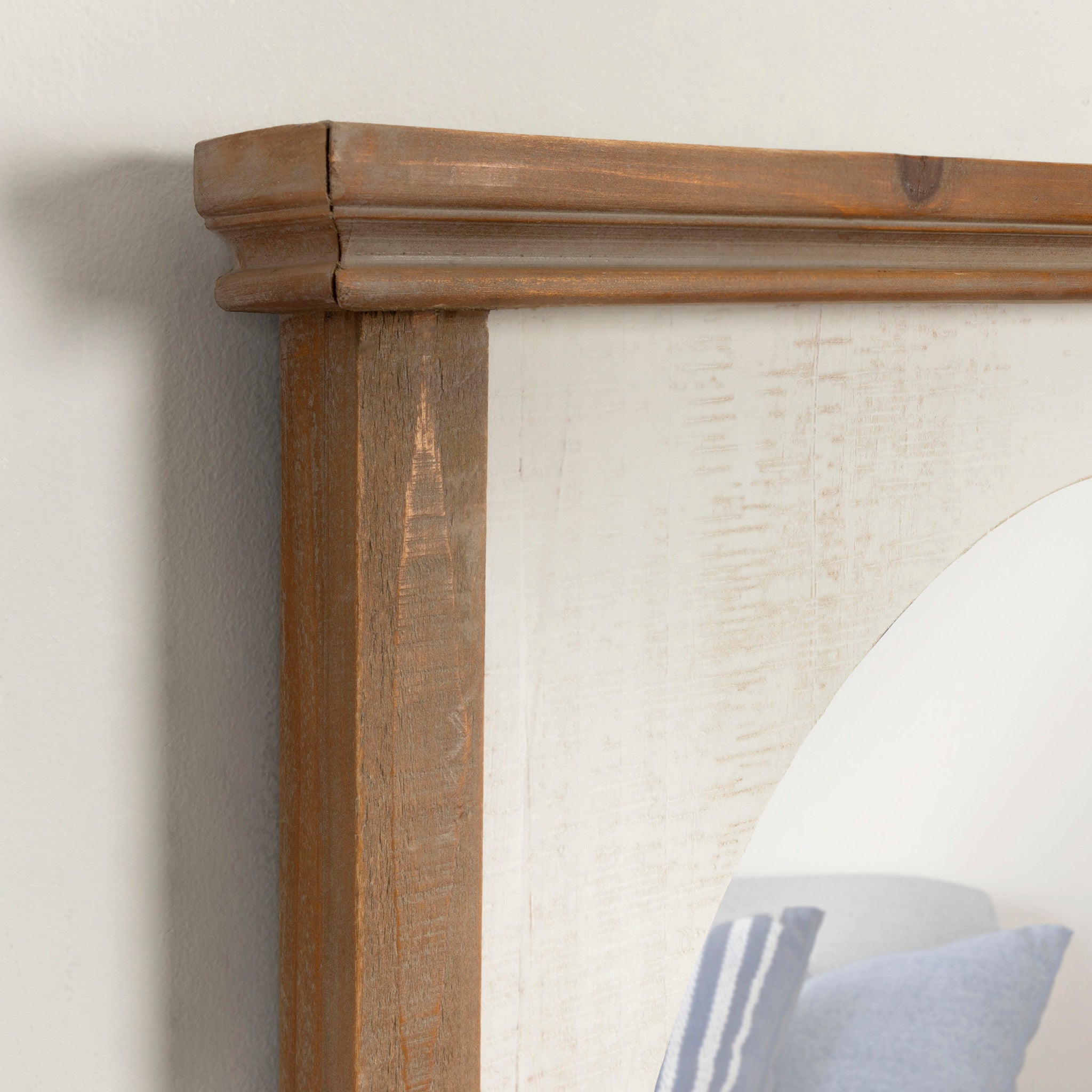 Brenna Wood Framed Arch Wall Mirror