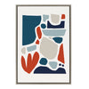 Sylvie Desert Blues Framed Canvas by Kelly Knaga