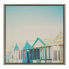 Sylvie Beach Hut 2 Framed Canvas by Laura Evans