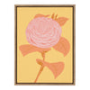 Sylvie Peony in Yellow Framed Canvas by Apricot and Birch