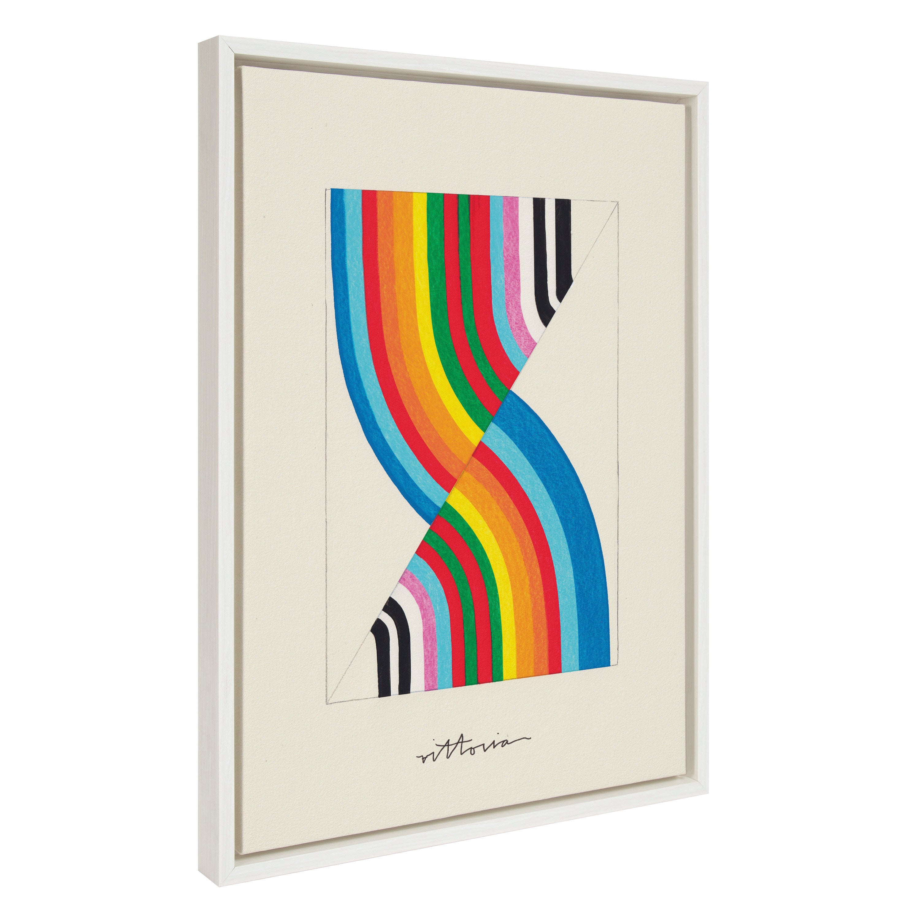 Sylvie Its Always an Almost Framed Canvas by Amber Vittoria