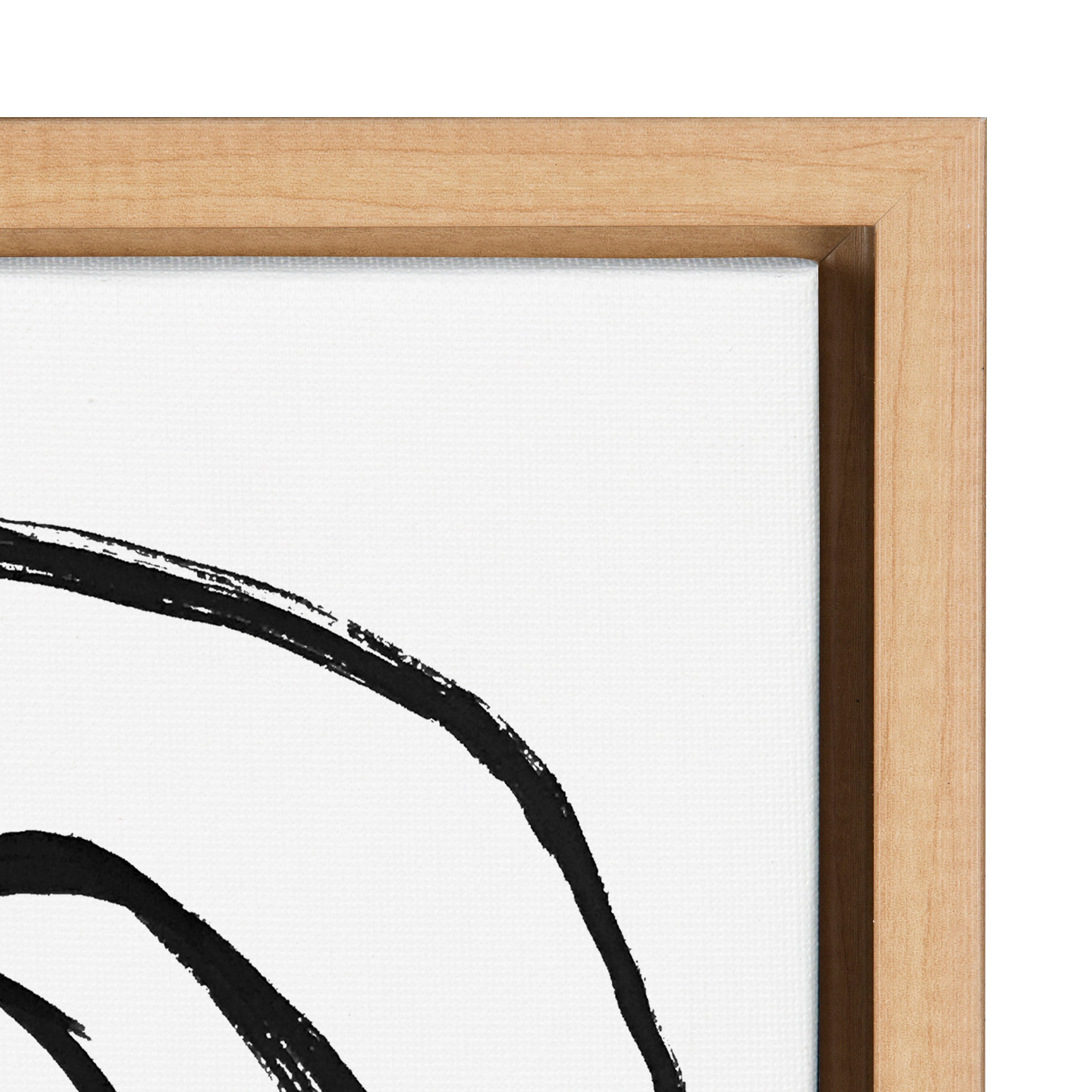 Sylvie Ring of Light 2 Framed Canvas by Nikki Chu