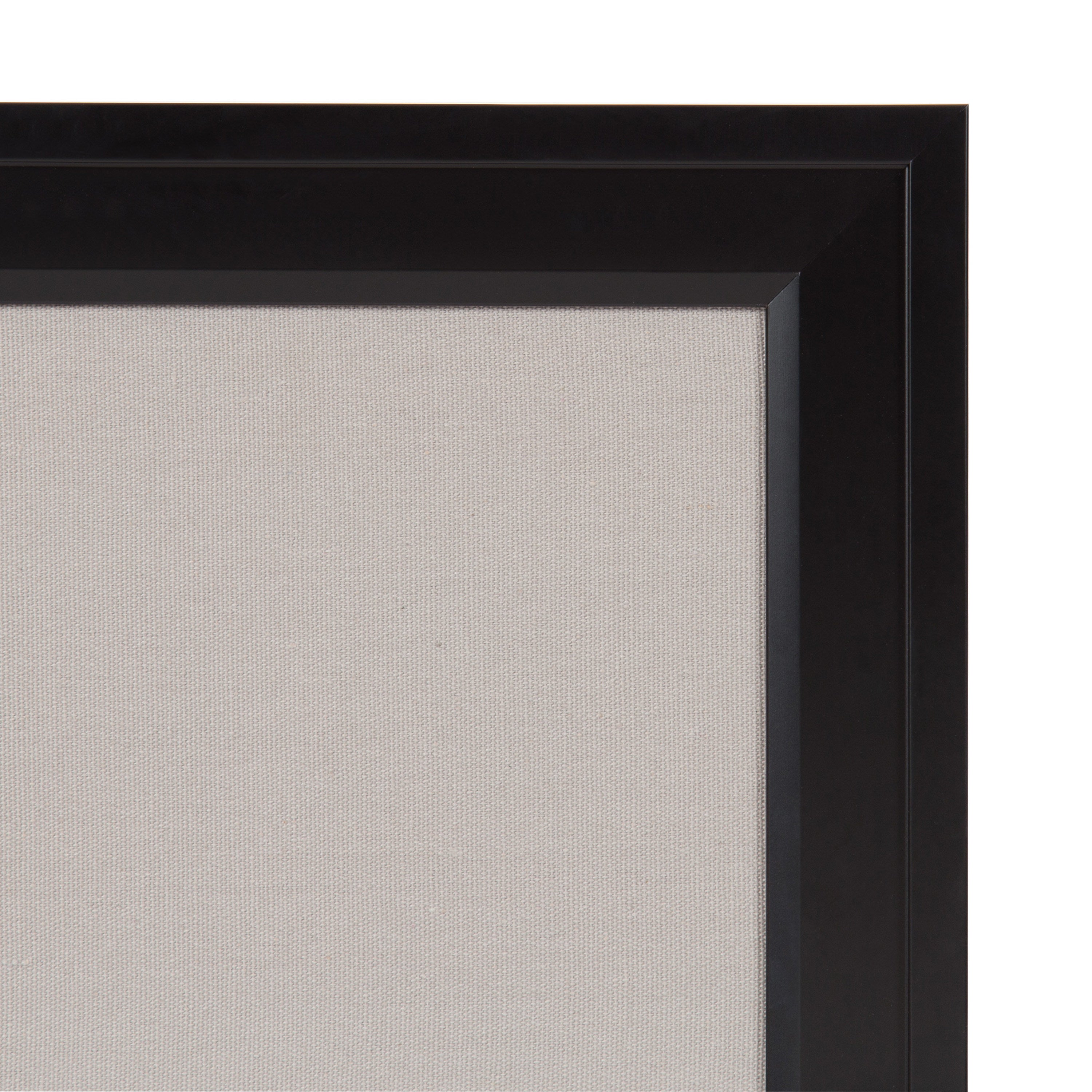 DesignOvation Bosc Transitional Framed Gray Fabric Pinboard, 27.5