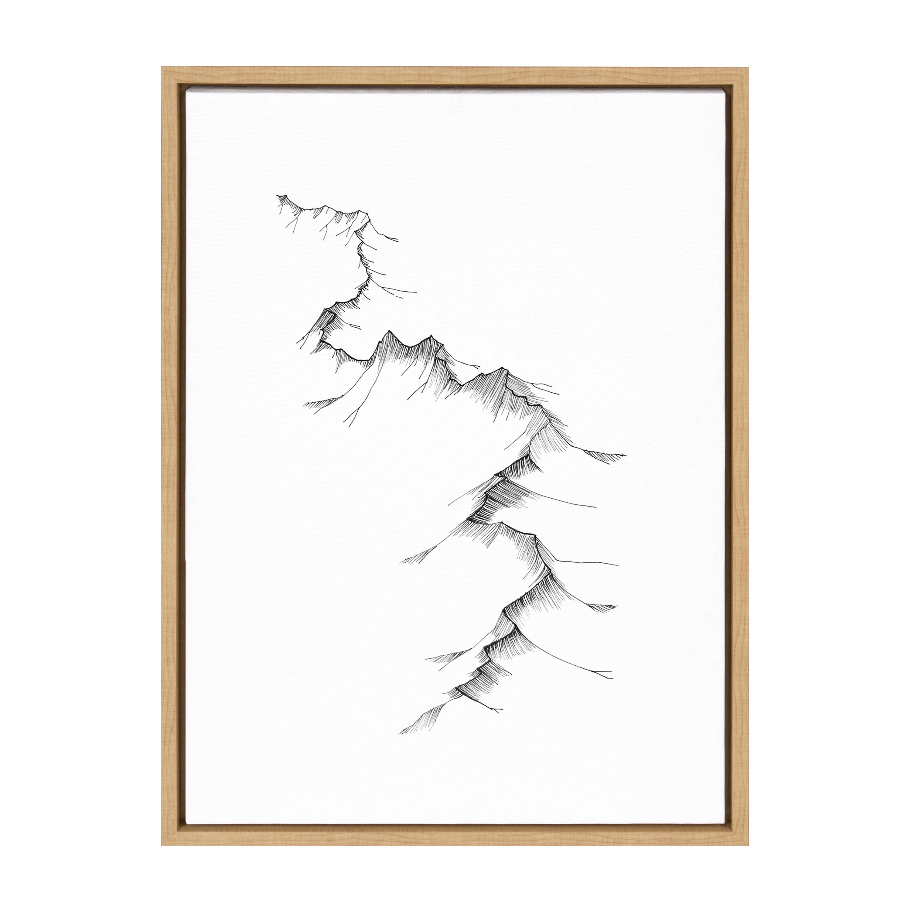 Sylvie Mountains Framed Canvas by Viola Kreczmer