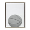 Sylvie Basketball Portrait Framed Canvas, Gray 18x24