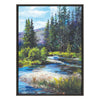 Sylvie River Flowing Framed Canvas by Laurie Snow Hein