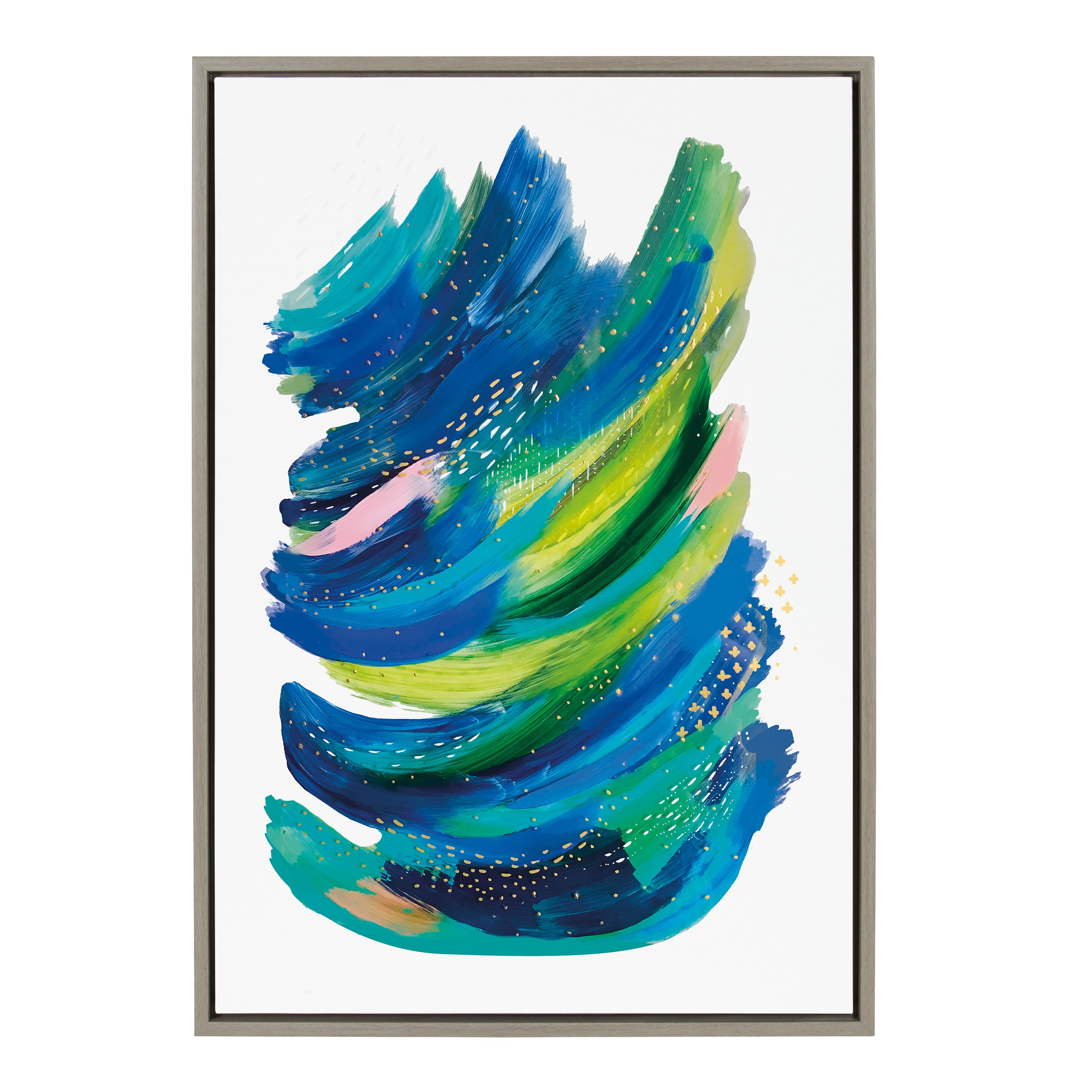 Sylvie Bright Abstract 2 Framed Canvas by Jessi Raulet of Ettavee