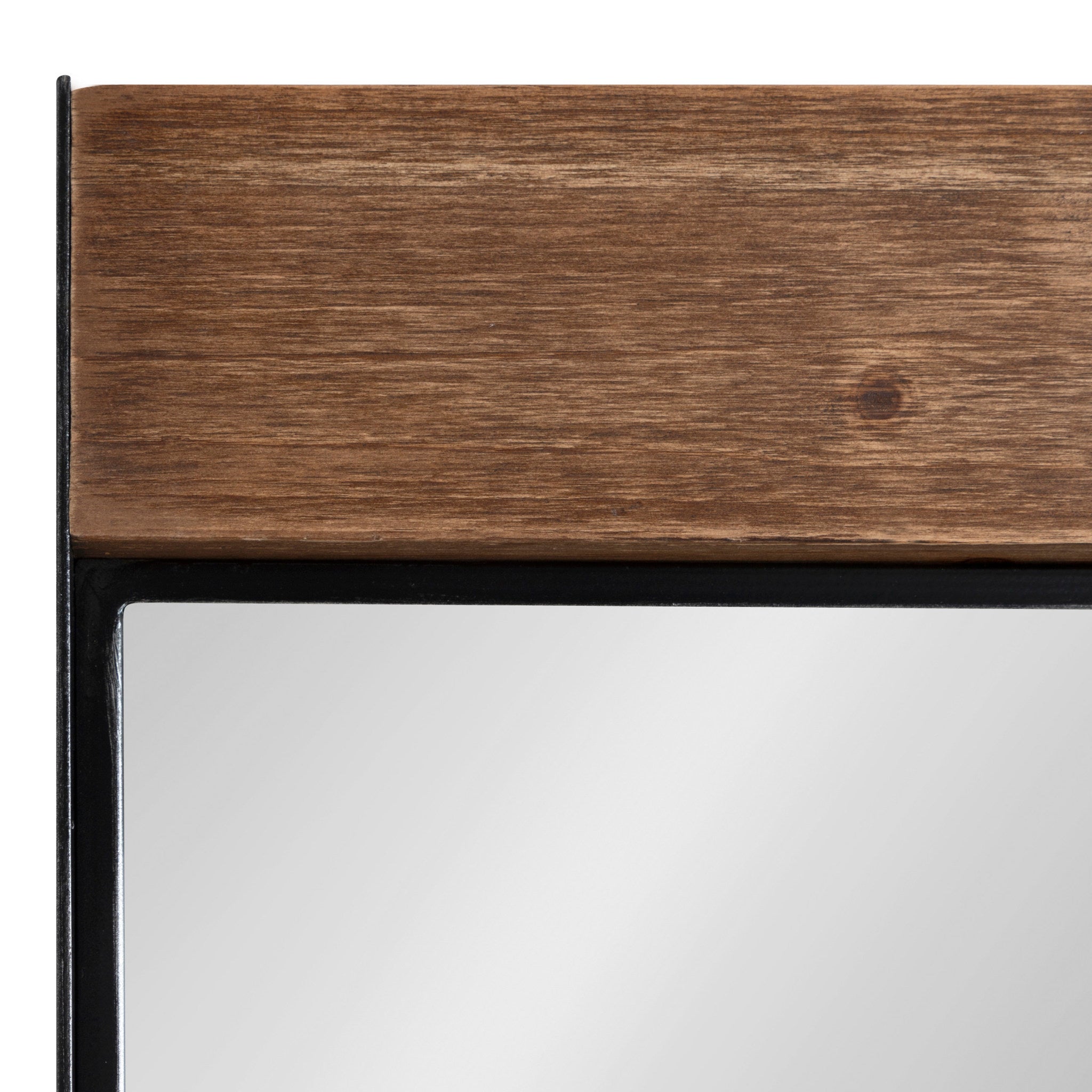 Kincaid Wood and Metal Framed Wall Mirror