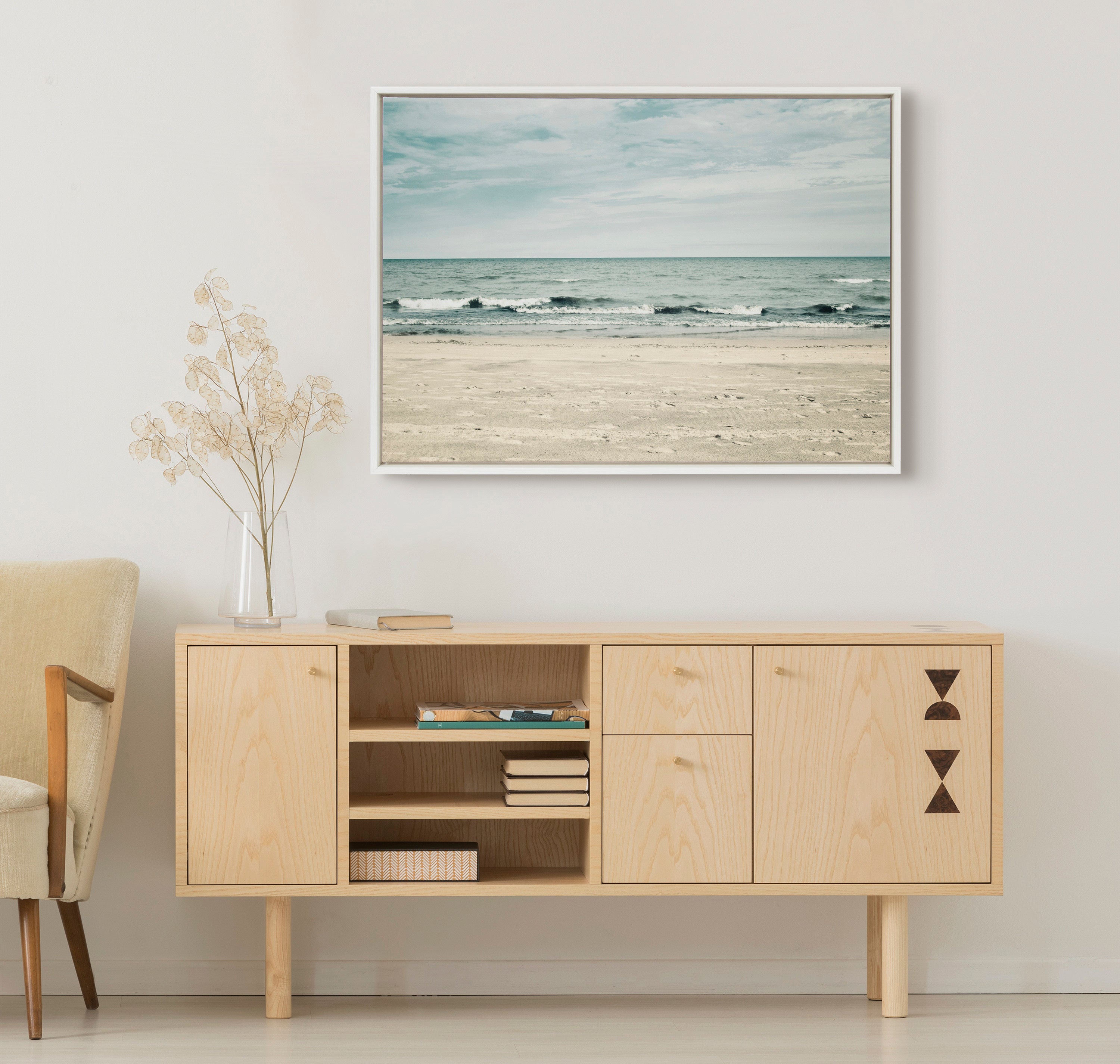 Sylvie Beach 2 Framed Canvas by Emiko and Mark Franzen of F2Images