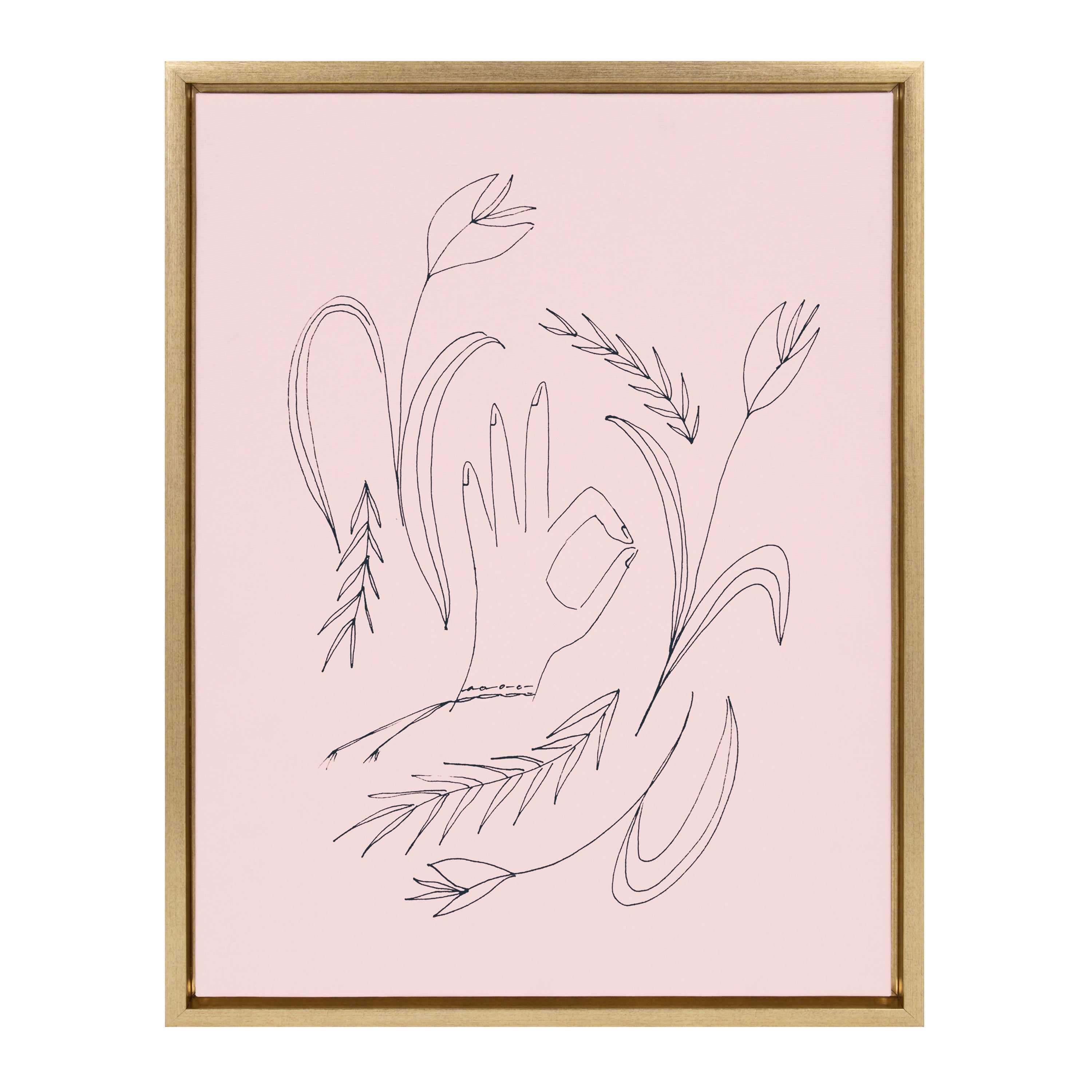Sylvie We Are All OK Framed Canvas by Kate Aurelia Holloway