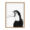 Sylvie Funny Toucan Look Framed Canvas by Maja Mitrovic of Makes My Day Happy
