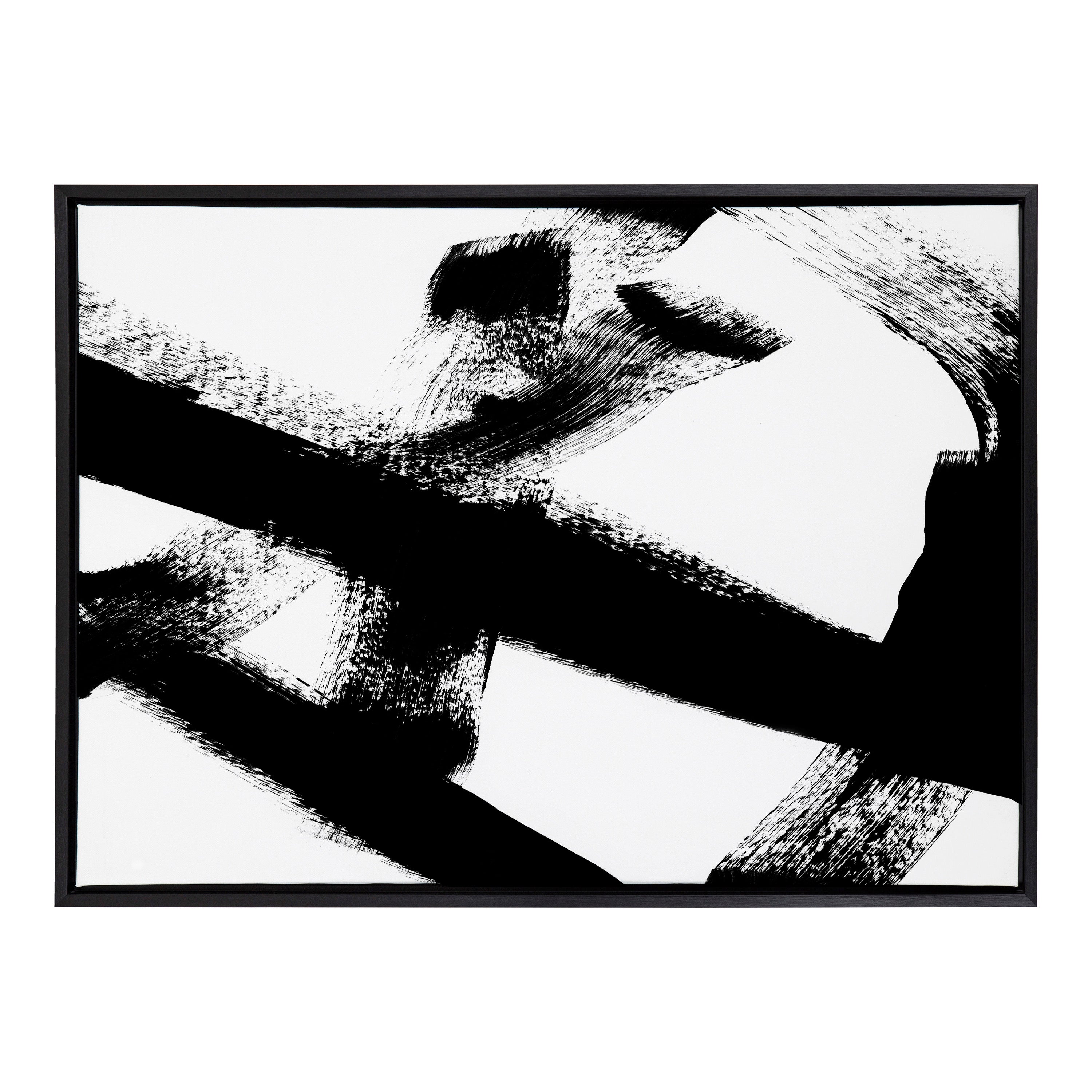 Sylvie Gesture I BW Framed Canvas by Amy Lighthall
