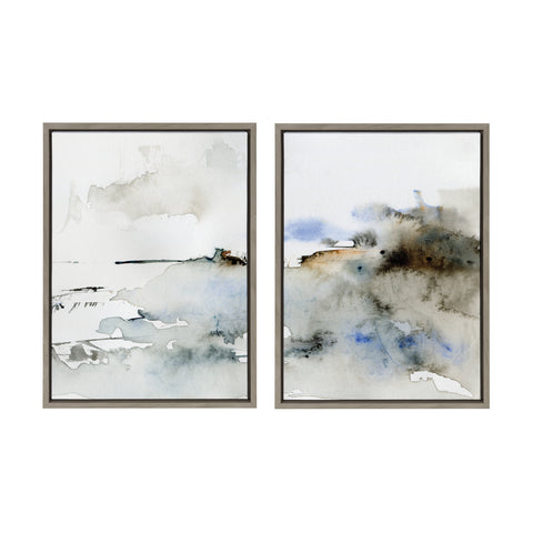 Sylvie Close Your Eyes and Remember 1 Framed Canvas by Maja Mitrovic of Makes My Day Happy