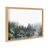 Blake Lush Green Forest on a Foggy Day Framed Printed Glass by The Creative Bunch Studio