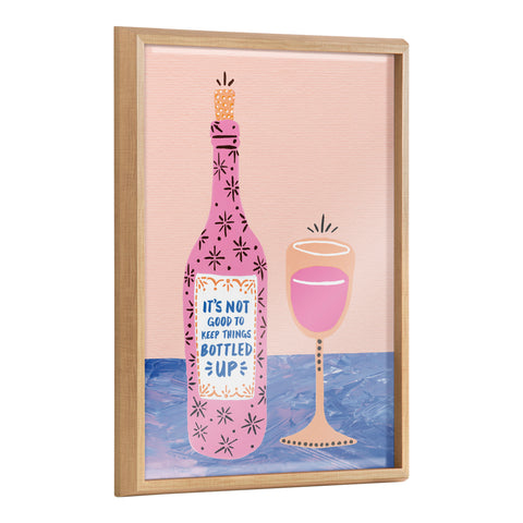 Blake Bottled Up Framed Printed Glass by Cat Coquillette