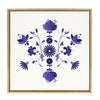 Sylvie Bohemian Blue Framed Canvas by Alja Horvat