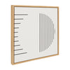 Sylvie Modern Statement Stripes 1 Framed Canvas by The Creative Bunch Studio