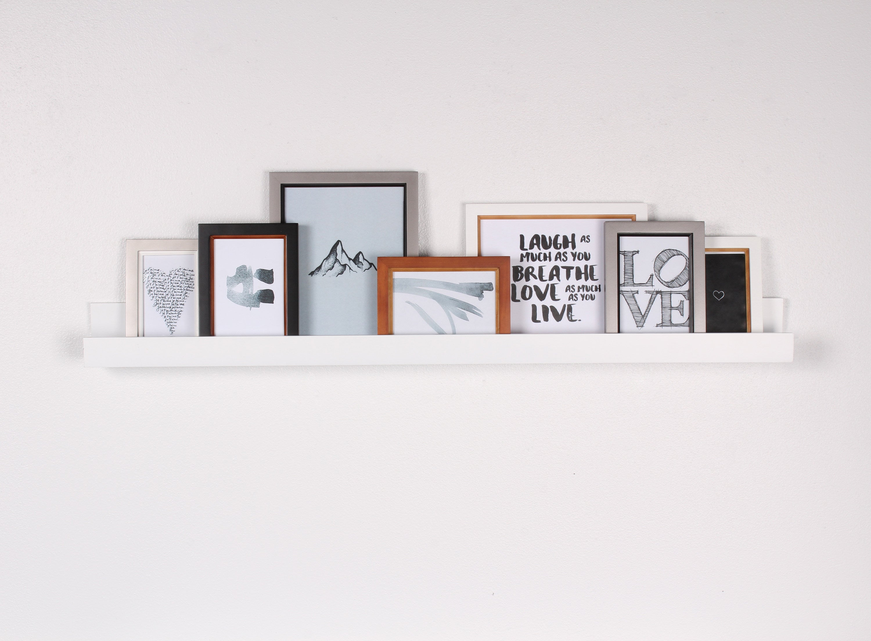 Levie Wooden Picture Ledge Wall Shelf