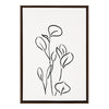 Sylvie Botanical Sketch Print No 3 Framed Canvas by The Creative Bunch Studio