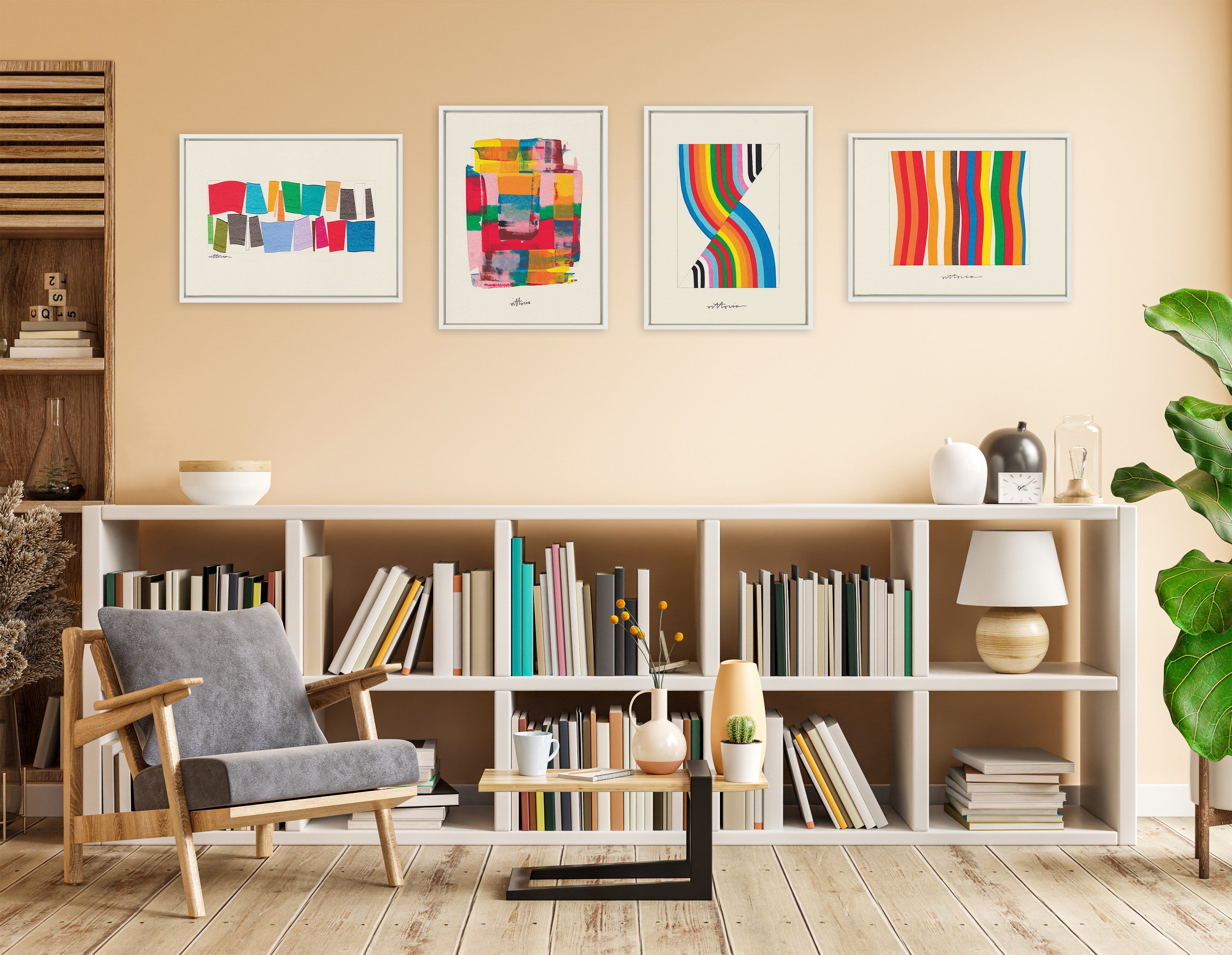 Sylvie I Am A Collector Framed Canvas by Amber Vittoria