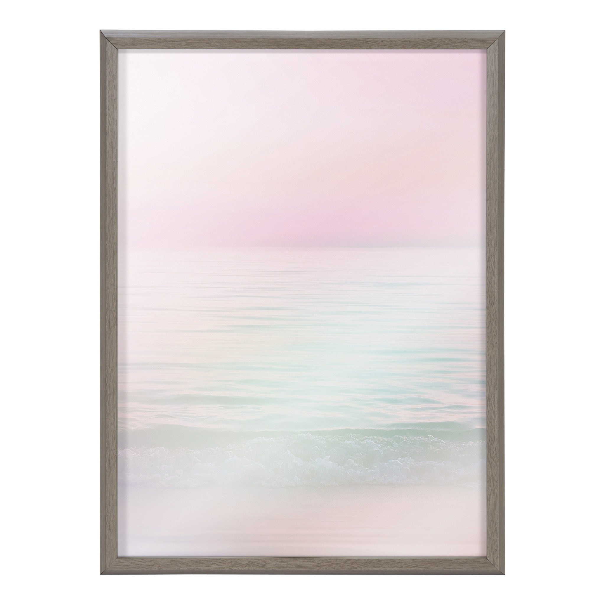 Blake Dreamy Pastel Seascape Framed Printed Glass by Dominique Vari