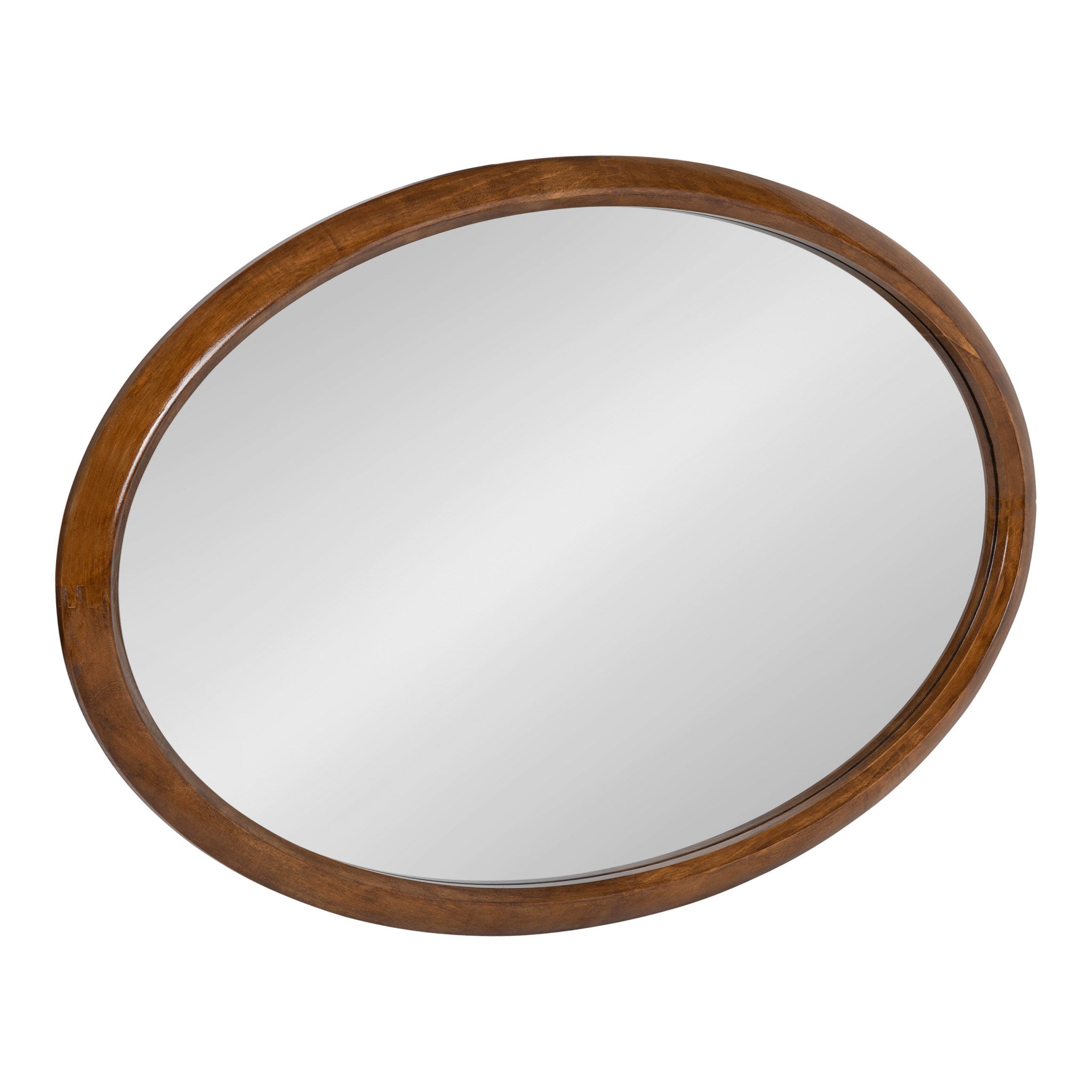 Pao Curved Framed Wood Wall Mirror