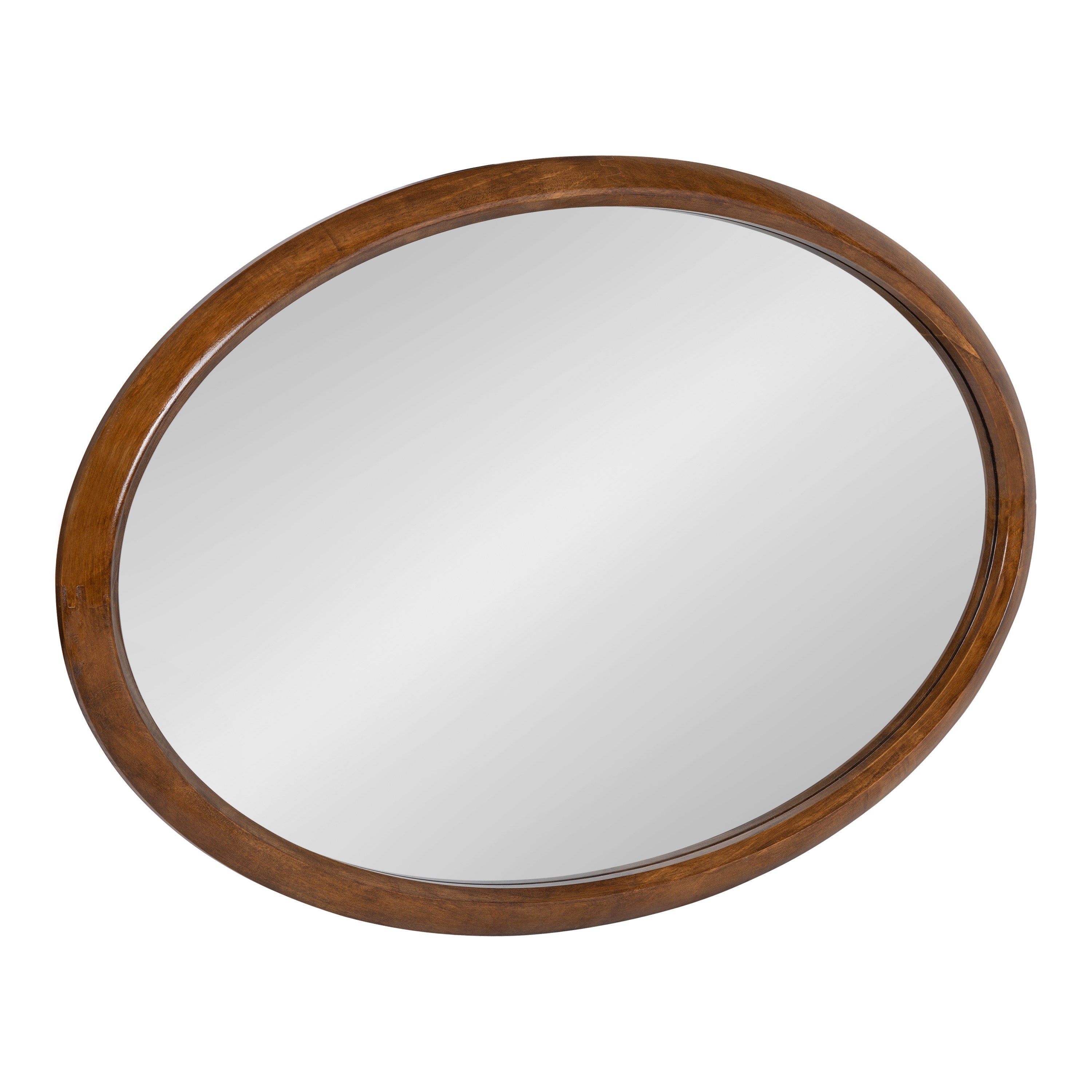 Pao Curved Framed Wood Wall Mirror