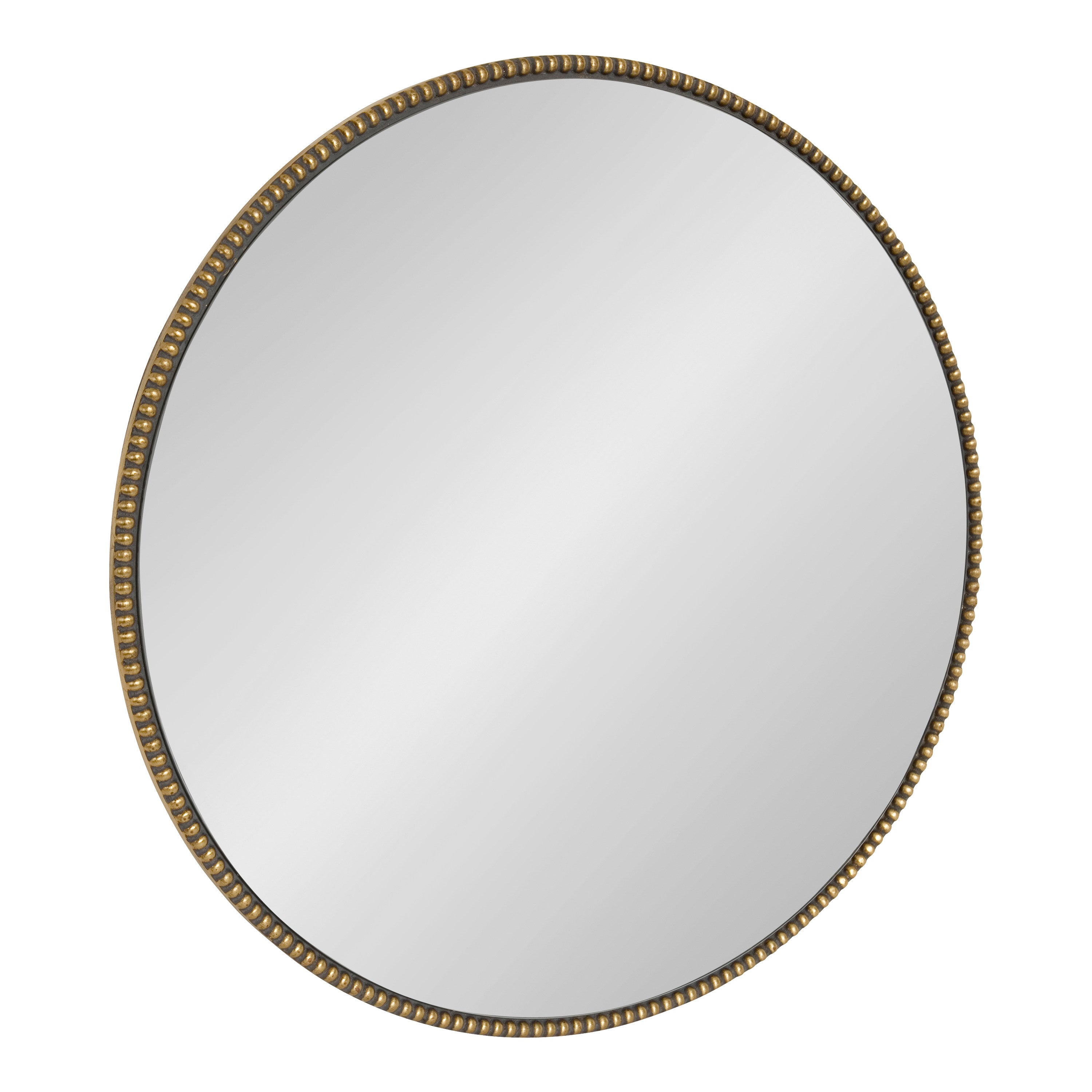 Gwendolyn Round Beaded Accent Wall Mirror