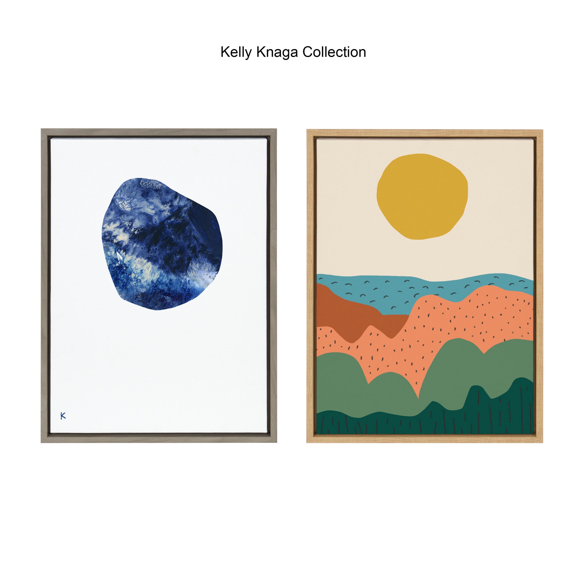 Sylvie Dancing Hills Framed Canvas by Kelly Knaga