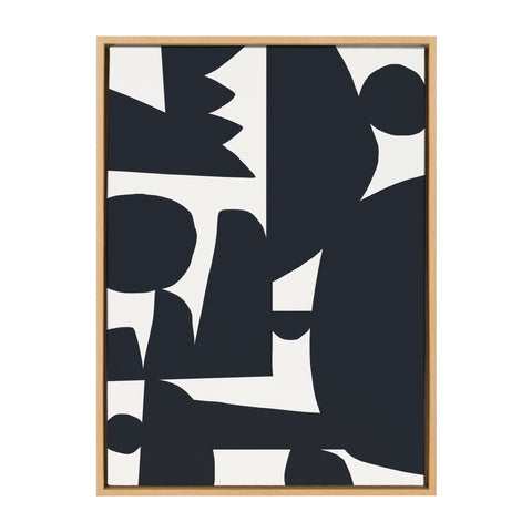 Sylvie Quiet Jungle 1 Framed Canvas by Kelly Knaga