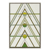 Sylvie Mid Century Modern Retro Tree Framed Canvas by The Creative Bunch Studio