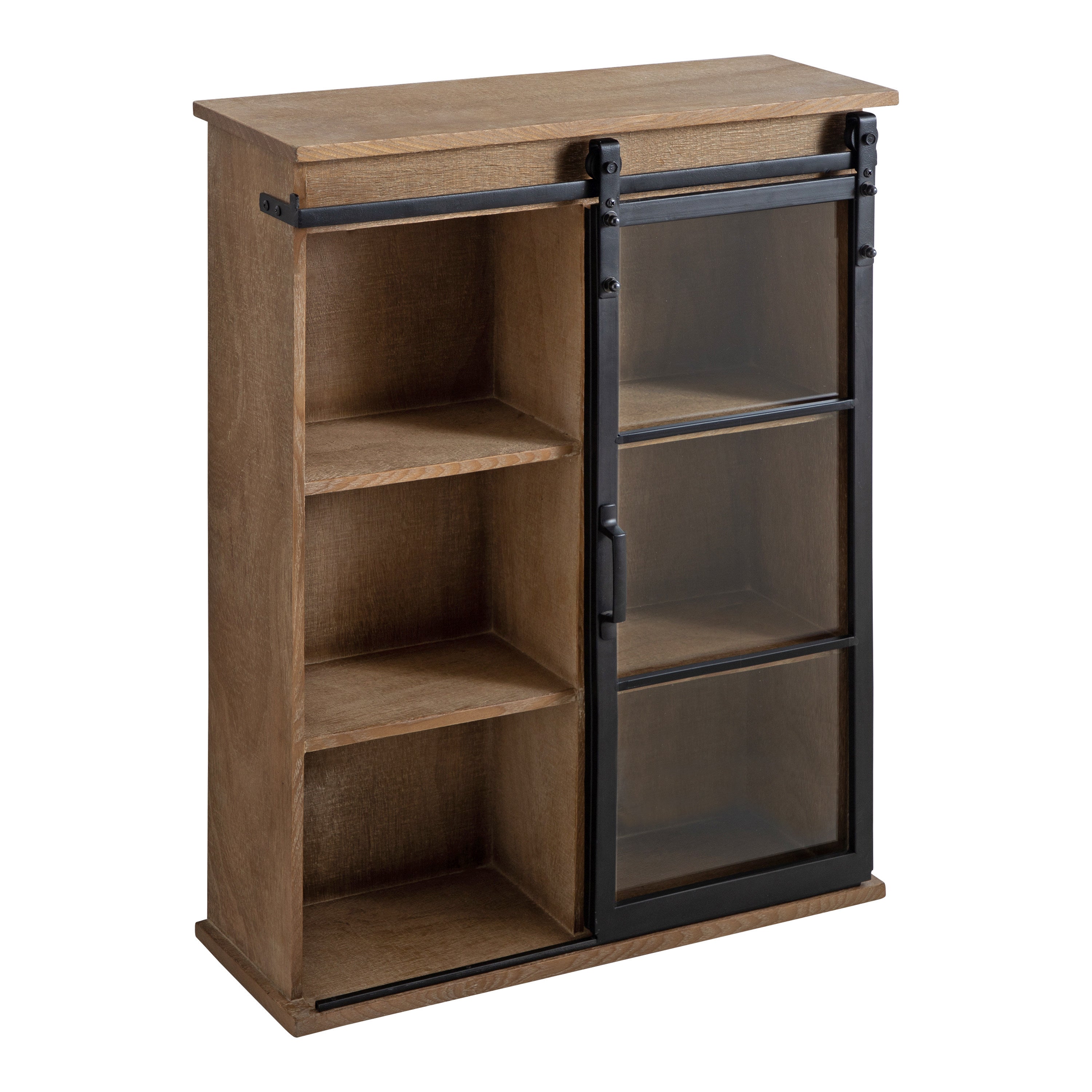 Barnhardt Decorative Wood Wall Storage Cabinet