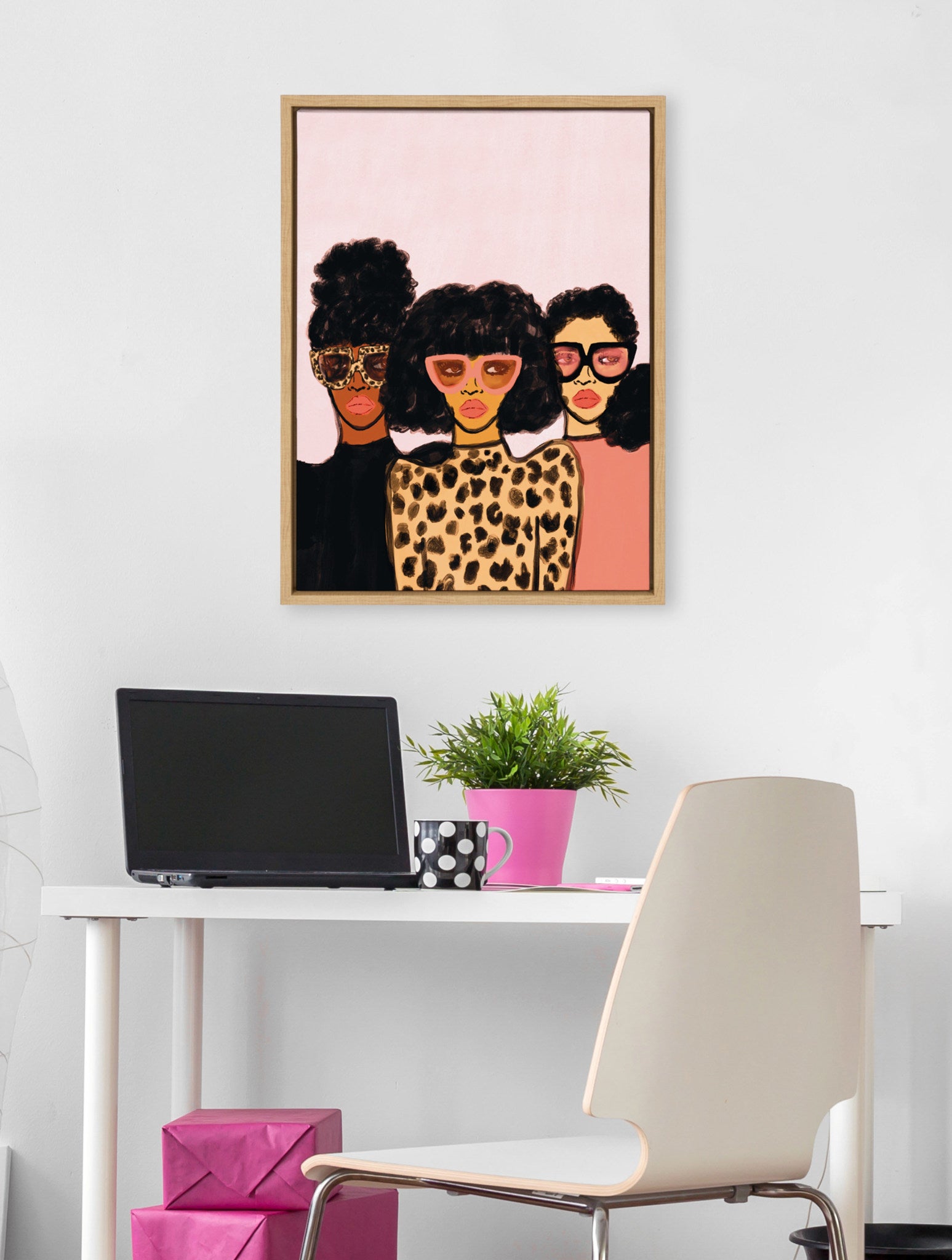 Sylvie Shade Squad Framed Canvas By Kendra Dandy